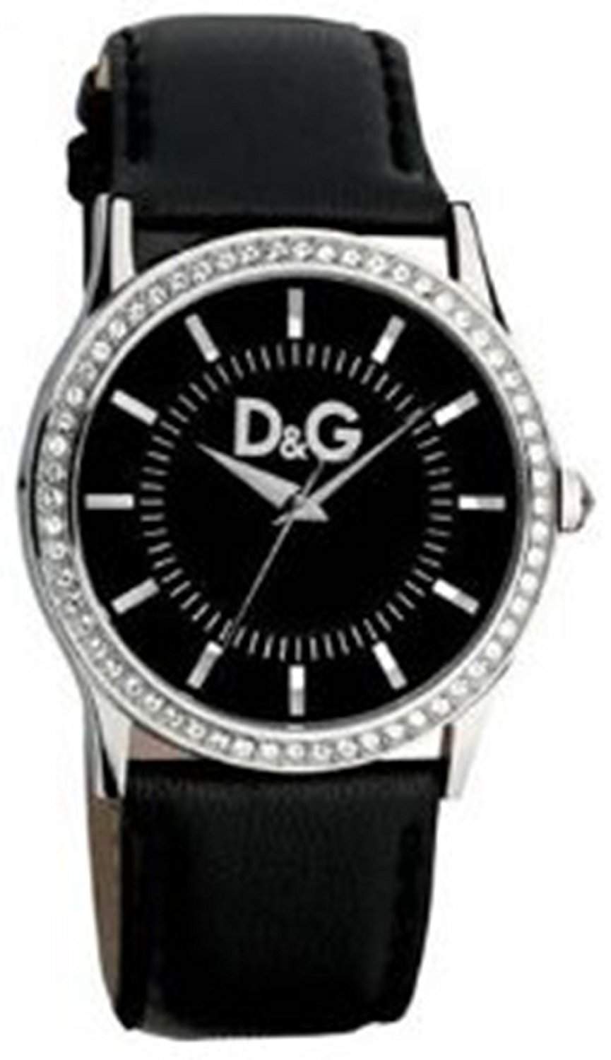 D&G Dolce&Gabbana Damen-Armbanduhr GLORIA SS BLACK DIAL SWA BLACK STRAP DW0517