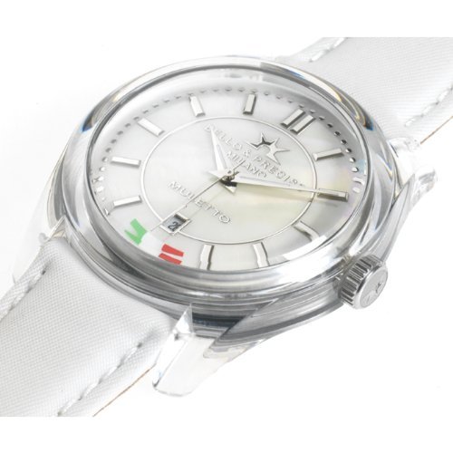 Bello Preciso italienische Armbanduhr Modell Muletto Bianco