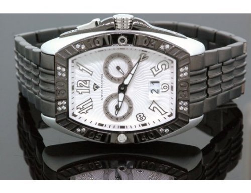 Aqua Master Tonneau 0 50 ctw Herren Diamant Armbanduhr W315 8