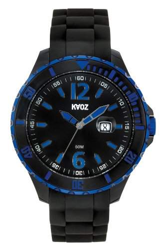 KA:OZ Herren - Armbanduhr Analog Quarz Big Schwarz Silikon A62109-1SS5I