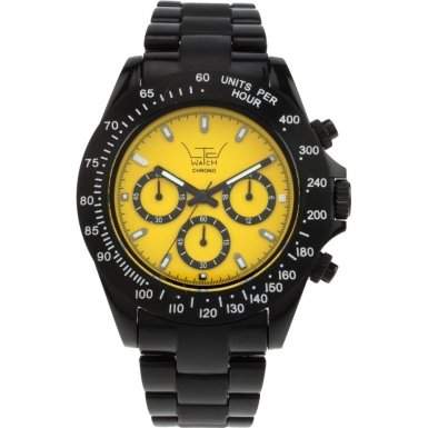 LTD Watch Unisex-Armbanduhr Chrono Analog Kunststoff schwarz LTD 030205