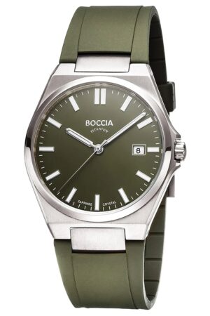 Boccia 3667-02 Herren-Armbanduhr Titan Grün