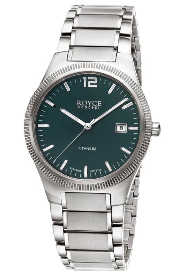 Boccia 3666-03 Herren-Armbanduhr Royce mit Saphirglas Grün