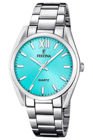 Festina F20622/D Damen-Armbanduhr Quarz Stahl/Türkis