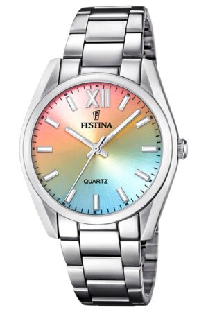 Festina F20622/H Damenarmbanduhr Quarz Regenbogen