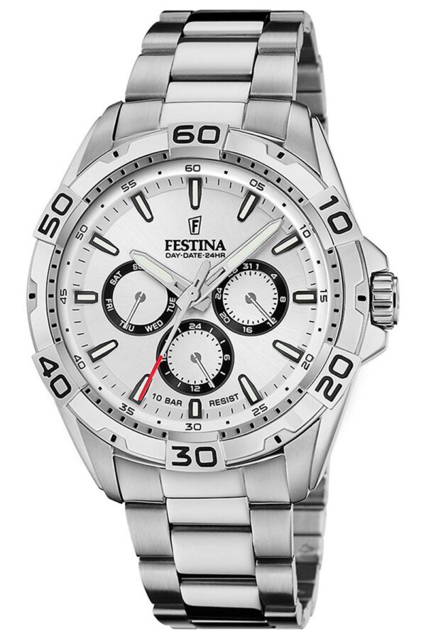 Festina F20623/1 Herrenuhr Multifunktion Stahl/Silberfarben