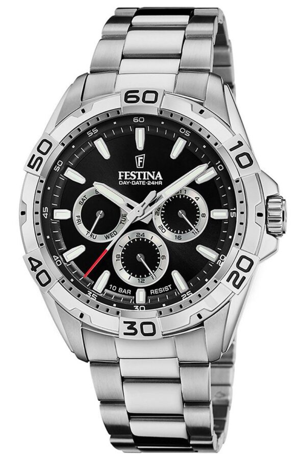 Festina F20623/4 Multifunktionsuhr für Herren Stahl/Schwarz