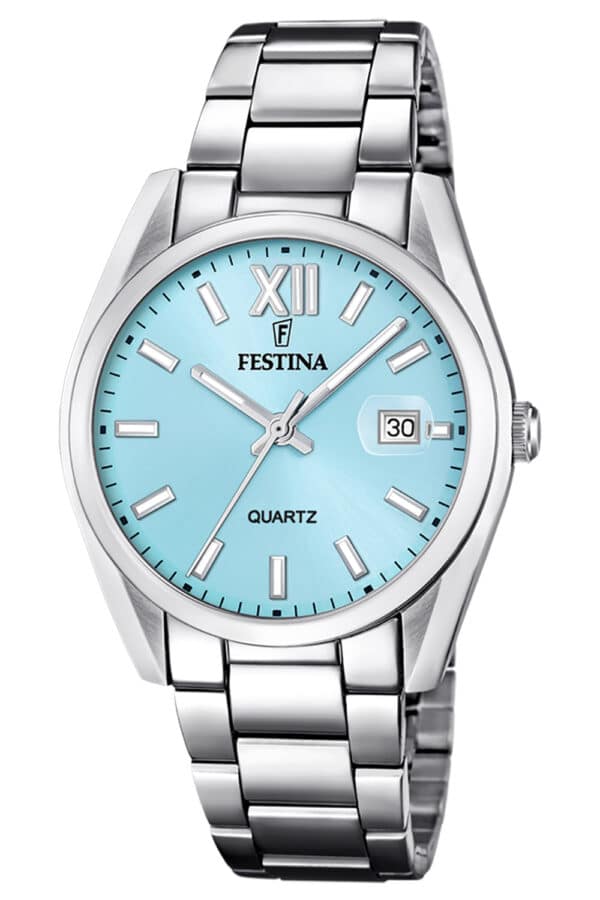 Festina F20683/2 Herren-Armbanduhr Quarz Stahl/Hellblau