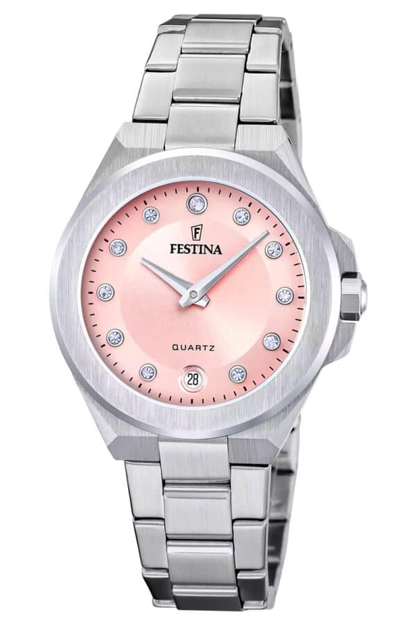 Festina F20700/2 Damen-Armbanduhr Stahl/Rosafarben