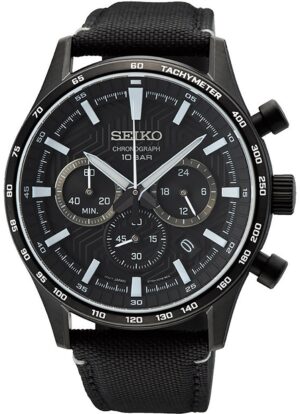 Seiko SSB417P1 Herrenuhr Chronograph Schwarz