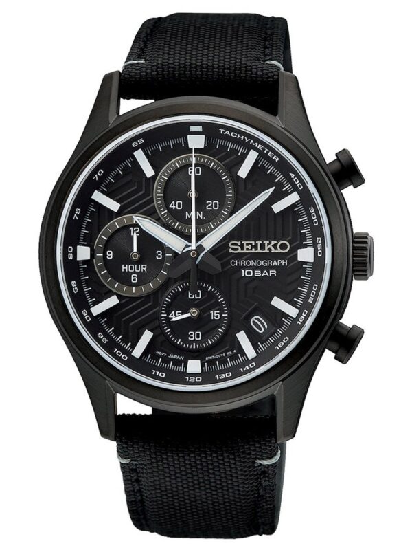 Seiko SSB421P1 Herrenuhr Chronograph Schwarz