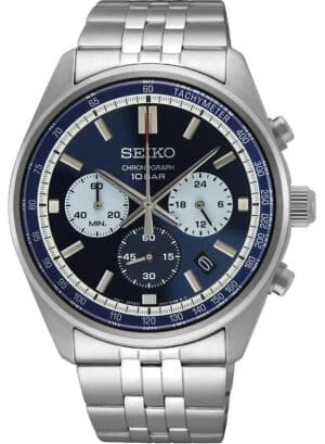 Seiko SSB427P1 Herrenuhr Chronograph Stahl/Dunkelblau