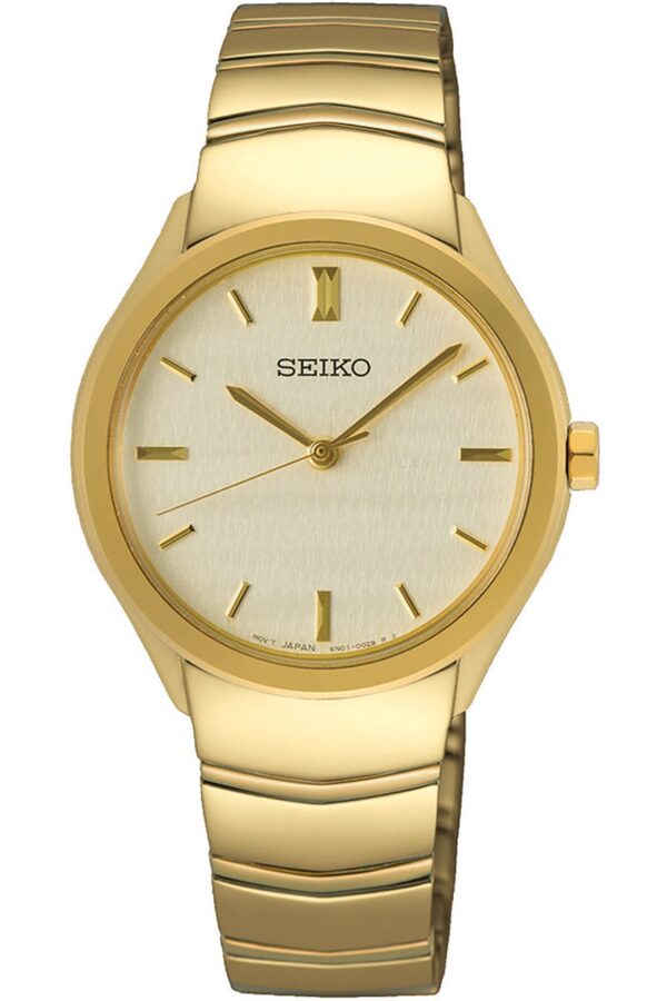 Seiko SUR552P1 Damenuhr Quarz Goldfarben