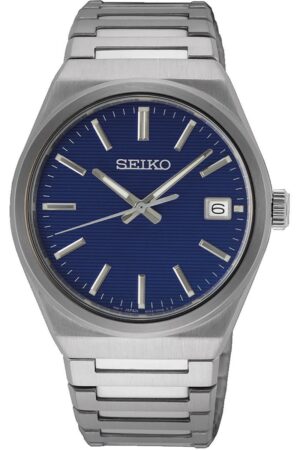 Seiko SUR555P1 Herrenarmbanduhr Quarz Stahl/Blau