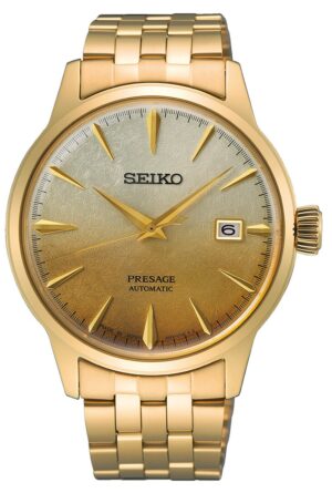 Seiko SRPK46J1 Presage Herren-Automatikuhr Cocktail Time Goldfarben