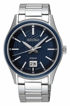 Seiko SUR559P1 Quarzuhr für Herren Stahl/Blau 10 bar