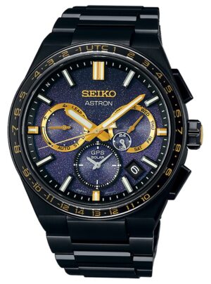 Seiko SSH145J1 Astron GPS Solar Dual Time Herrenuhr Titan Limited Edition