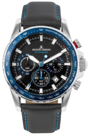 Jacques Lemans 1-2099B.1 Herrenuhr Chronograph Liverpool Blau