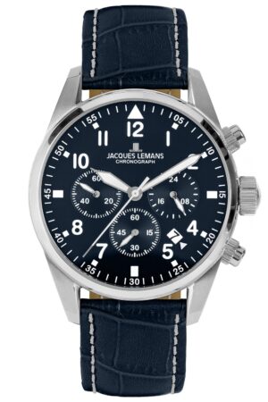 Jacques Lemans 42-2B Herrenuhr Chronograph Barcelona Blau