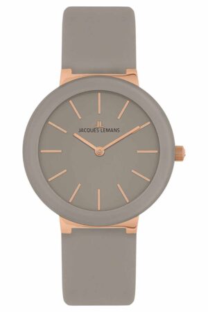 Jacques Lemans 42-9G Damenuhr Monaco Roségoldfarben/Taupe