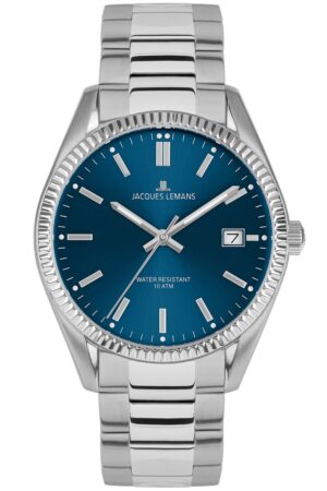 Jacques Lemans 50-4C Damen-Armbanduhr Derby Edelstahl/Blau