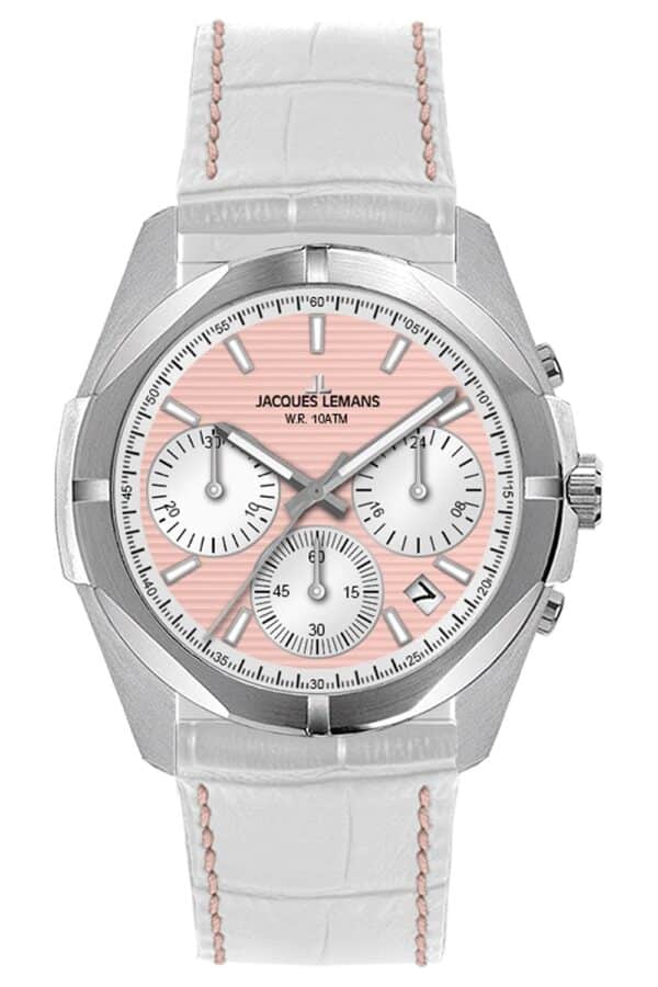 Jacques Lemans 1-2182G Damenuhr Chronograph Melbourne 10 Bar Wasserdicht