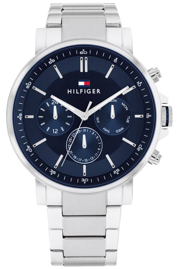 Tommy Hilfiger 1710588 Herrenuhr Tyson Multifunktion Stahl/Blau