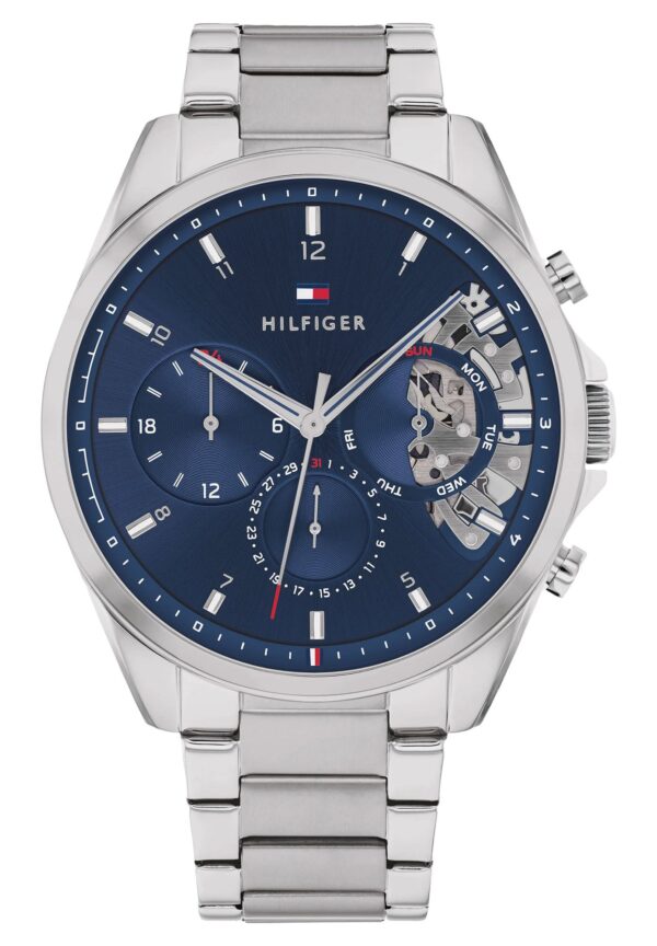 Tommy Hilfiger 1710448 Herrenuhr Baker Multifunktion Stahl/Blau