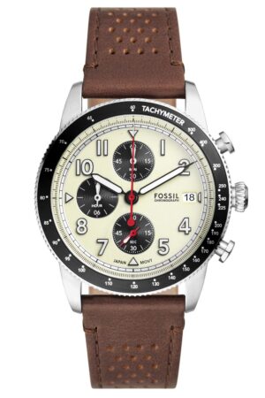 Fossil FS6042 Herrenuhr Sport Tourer Chronograph Braun/Beige