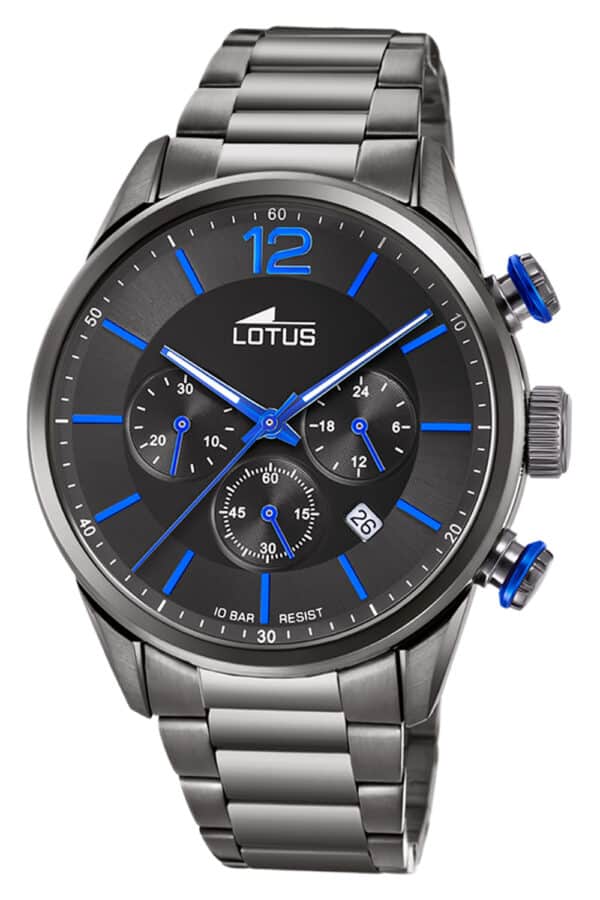 Lotus 18686/3 Herrenuhr Chronograph Edelstahl Anthrazit