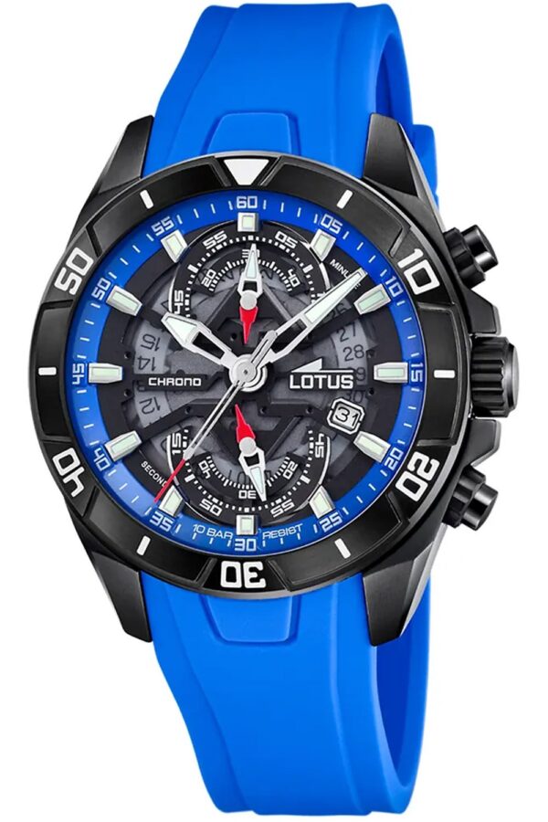 Lotus 18945/2 Herrenuhr Chronograph Vortex Blau/Schwarz