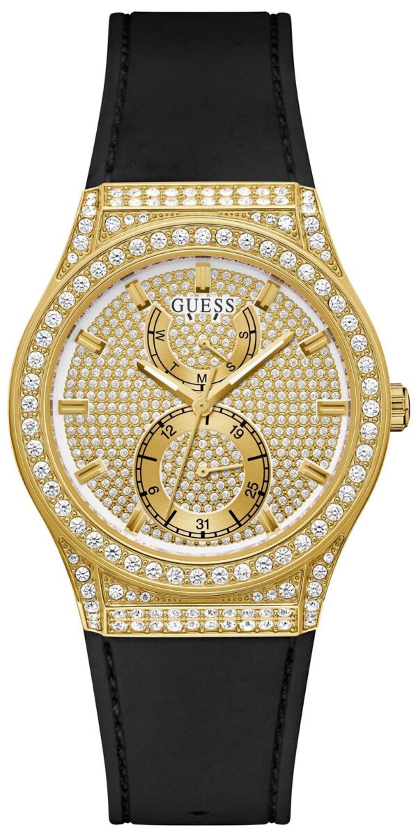 Guess GW0439L2 Damenuhr Multifunktion Princess Schwarz/Goldfarben