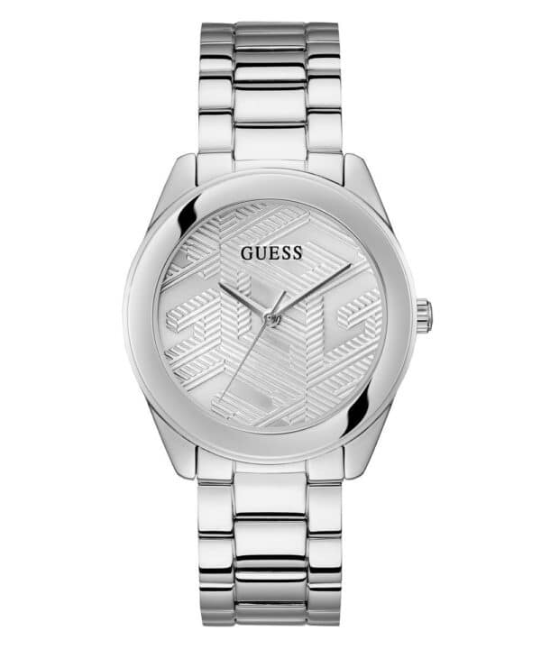 Guess GW0606L1 Damenuhr Cubed Silberfarben