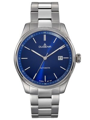 Dugena 4461090 Herren-Automatikuhr Milano Blau/Silber