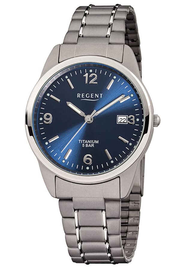 Regent F-433 Herren-Armbanduhr Titan Ø 36 mm