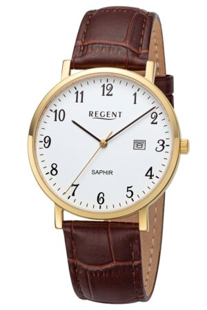 Regent 11100311 Herrenuhr mit Lederband