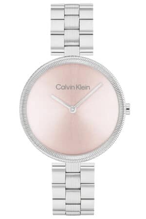 Calvin Klein 25100015 Damenuhr Gleam Stahl/Rosafarben