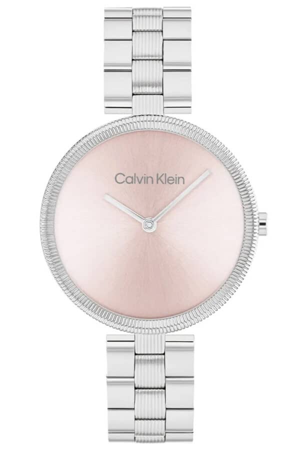 Calvin Klein 25100015 Damenuhr Gleam Stahl/Rosafarben