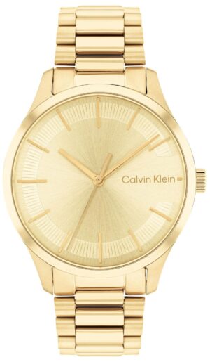 Calvin Klein 25200043 Damen-Armbanduhr CK Iconic Goldfarben