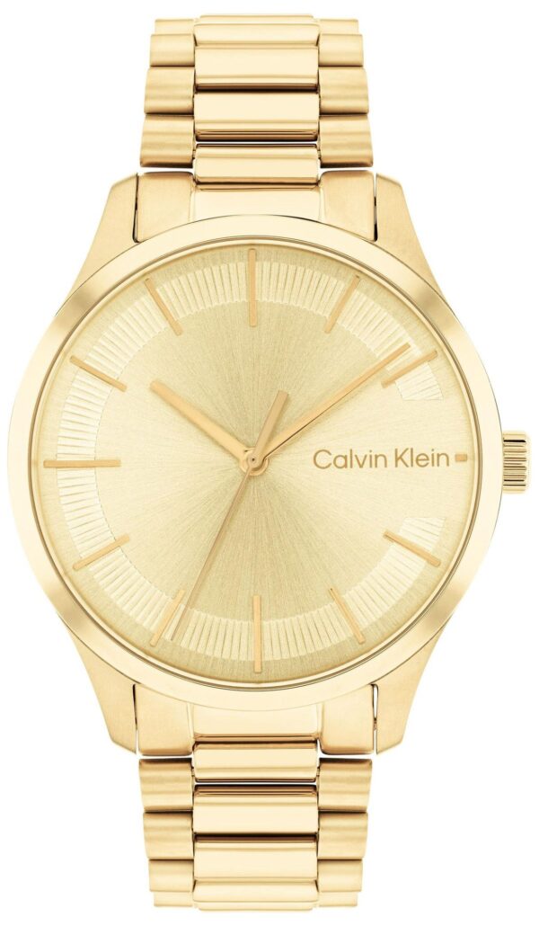 Calvin Klein 25200043 Damen-Armbanduhr CK Iconic Goldfarben