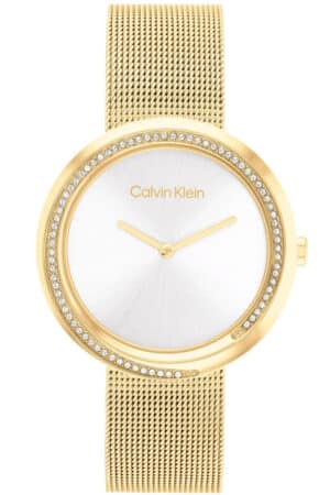 Calvin Klein 25200150 Damenuhr Twisted Bezel Goldfarben