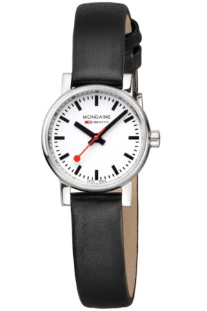 Mondaine MSE.26110.LBV Damen-Armbanduhr evo2 Schwarz 26 mm