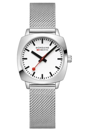 Mondaine MSL.31110.SM Damenuhr Petite Cushion Milanaiseband 31 mm