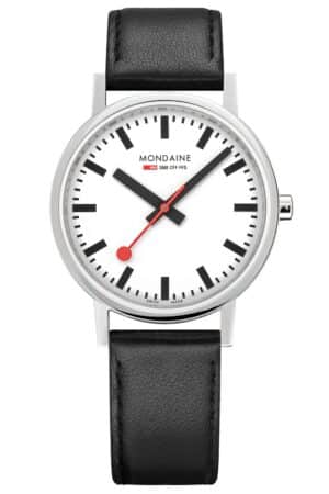 Mondaine A660.30314.11SBBV Unisex-Uhr Classic Schwarz 36 mm