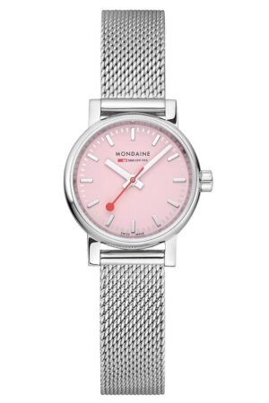 Mondaine MSE.26130.SM Damenuhr evo2 Milanaiseband Rosa 26 mm