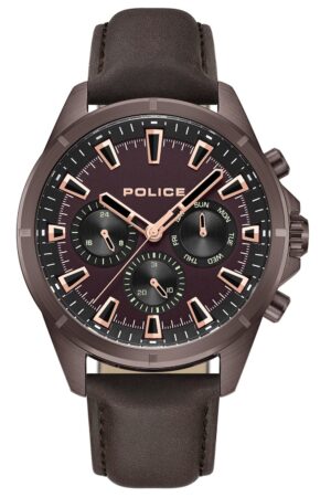 Police PEWJF0005802 Herren-Armbanduhr Multifunktion Burgund