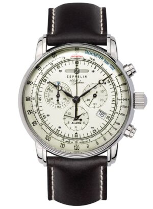 Zeppelin 8680-3 Alarm-Herrenchronograph 100 Jahre Zeppelin