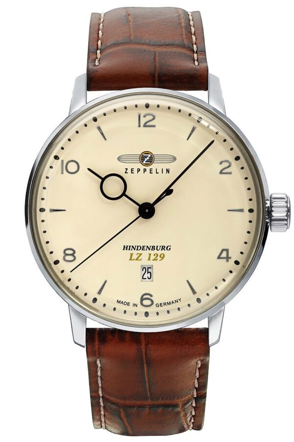 Zeppelin 8042-5 Herrenuhr LZ129 Hindenburg Lederband braun