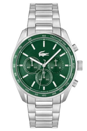 Lacoste 2011346 Herrenuhr Boston Chronograph Stahl/Grün