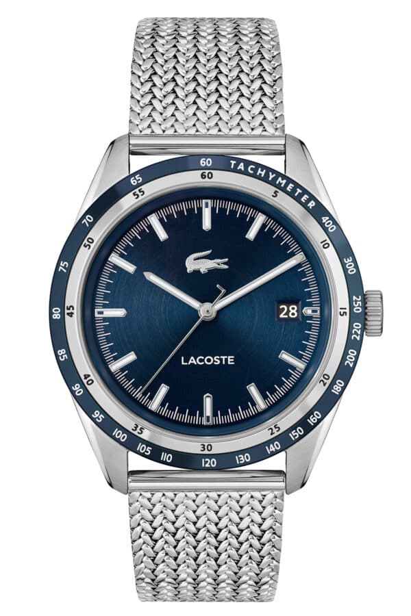 Lacoste 2011294 Herren-Armbanduhr Everett Stahl/Blau